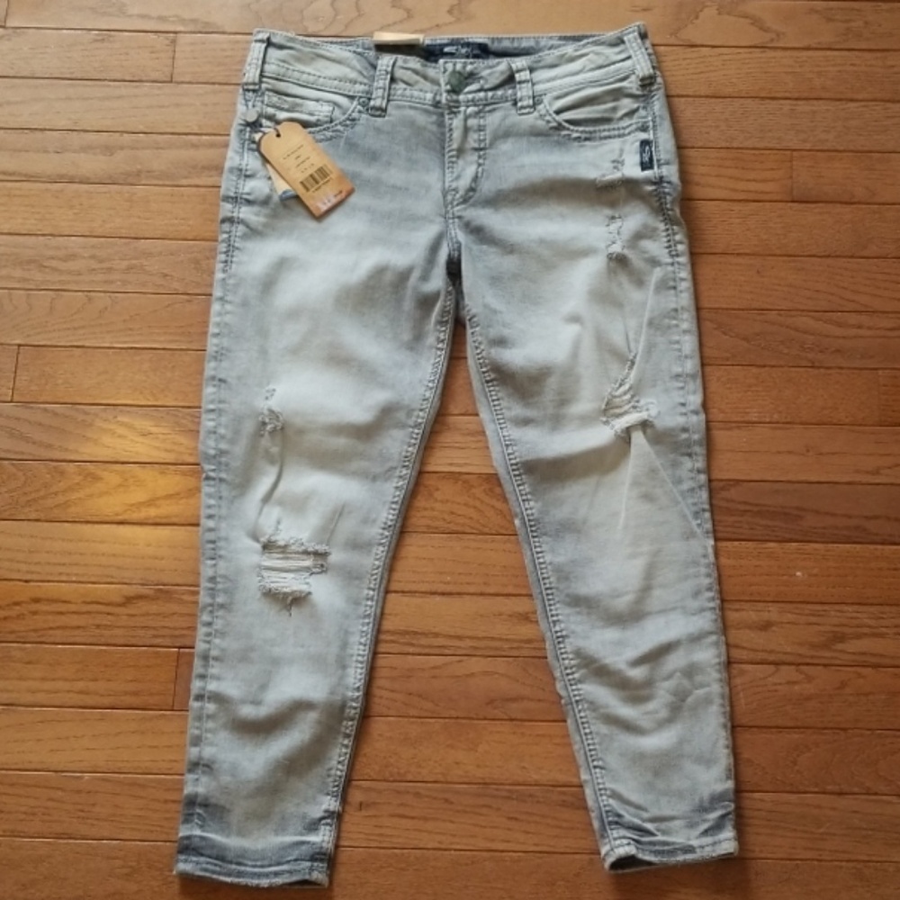 Silver Elyse Skinny Crops